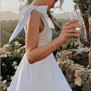 Show Me Your MuMu Elegant White Backless Dress - NWT